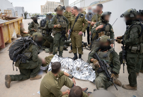 הרמטכ"ל אייל זמיר בביקור בתרגיל הצה"לי "אש וגופרית" (צילום: דובר צה"ל)
