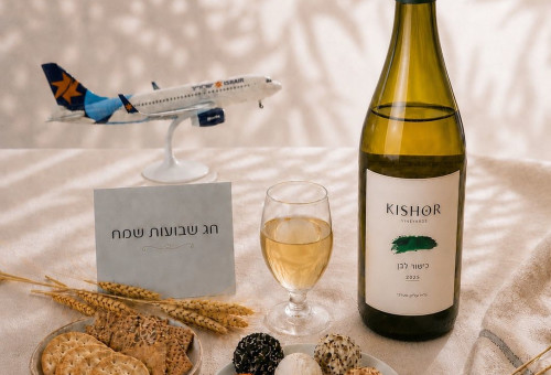 יין וגבינות בטיסות ישראייר (צילום: יח"צ)