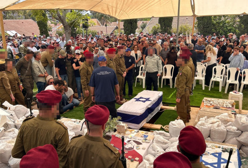 לווית רב סרן במיל' איתמר ספיר ז"ל (צילום: אבשלום ששוני)