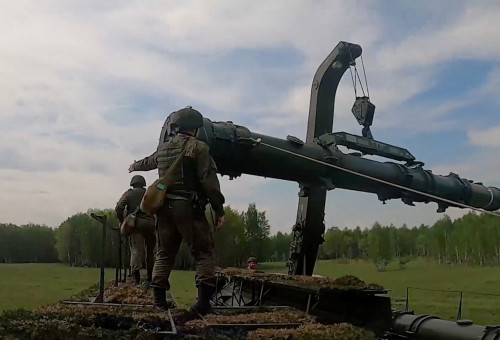תרגיל גרעיני ברוסיה (צילום: Russian Defence Ministry/Handout via REUTERS)