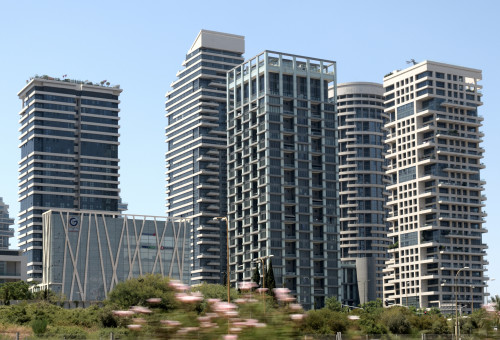 מגדלי יו, צפון תל אביב (צילום: Gili Yaari / Flash90)