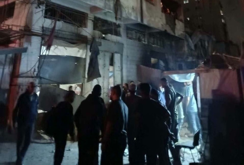תיעוד זירת החיסול ברצועת עזה (צילום: רשתות ערביות)