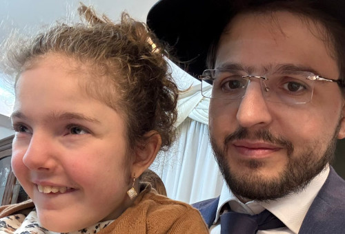 הרב צוריה ובתו רחל (צילום: אלבום פרטי)