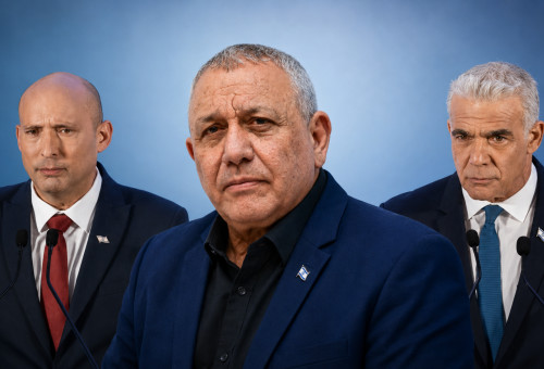 יאיר לפיד, גדי איזנקוט, נפתלי בנט (צילום: אבשלום ששוני,חיים גולדברג, פלאש 90)