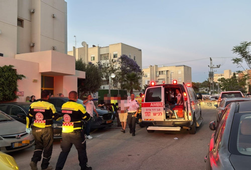 גבר בן 40 נדקר למוות באשקלון (צילום: תיעוד מבצעי מד"א)
