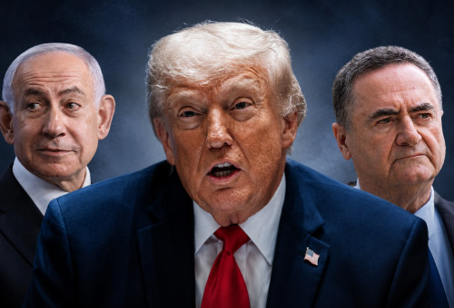 ישראל כ"ץ, דונלד טראמפ, בנימין נתניהו (צילום: פלאש 90,רויטרס)