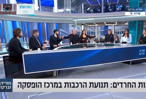 פאנל בערוץ 13 (צילום: צילום מסך, יוטיוב)