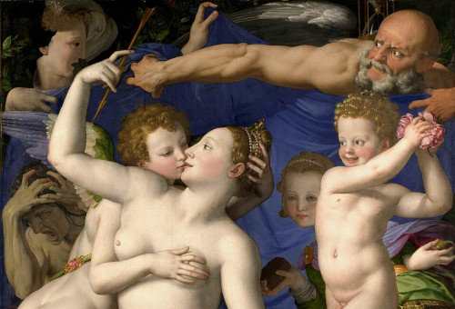 An Allegory with Venus and Cupid, 1545 (צילום:  Wikimedia Commons / Public Domain)