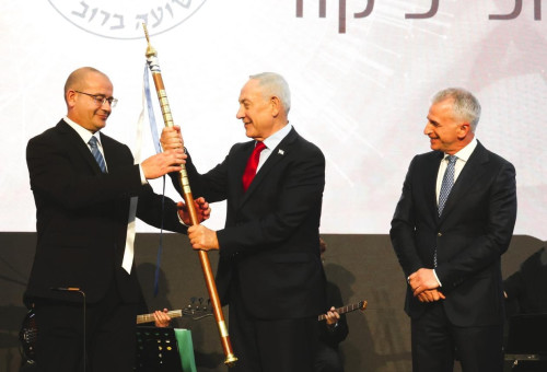 טקס חילופי ראש המוסד, 2026 (צילום: תקשורת המוסד)