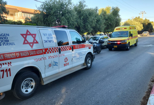 מד"א בזירה (צילום: תיעוד מבצעי מד"א)