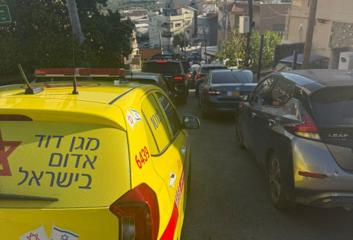 זירת הרצח במג'אר (צילום: תיעוד מבצעי מד"א)