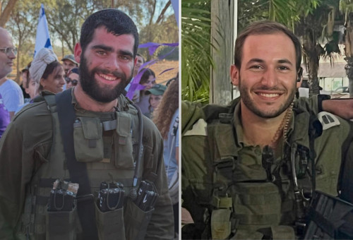 שחר גמלא ואהד יערי (צילום: דובר צה"ל)