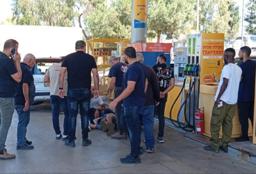 זירת הירי בכוכב יאיר  (צילום: שימוש לפי סעיף 27א')