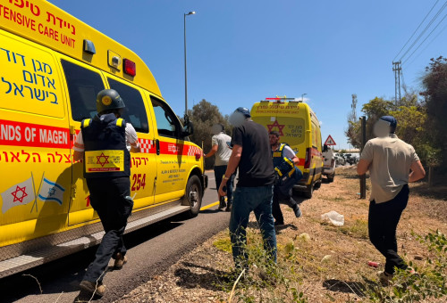 פיגוע ירי (צילום: תיעוד מבצעי מד"א)