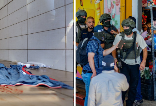 סניף מקדונלד'ס בו החל מסע הירי בדרום השרון (צילום: טל גל, פלאש 90)