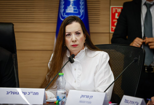 חברת הכנסת טלי גוטליב בדיון הסרת החסינות (צילום: נועם מושקוביץ דוברות הכנסת)