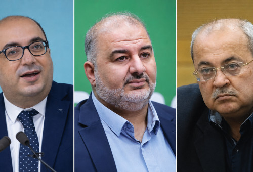 אחמד טיבי, מנסור עבאס, סמי אבו שחאדה (צילום: יונתן זינדל,נועם ריבקין, פלאש 90,מרים אלסטר פלאש 90)