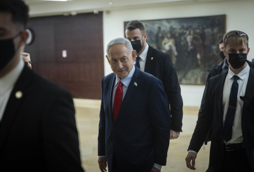 בנימין נתניהו (צילום: Chaim Goldberg/Flash90)