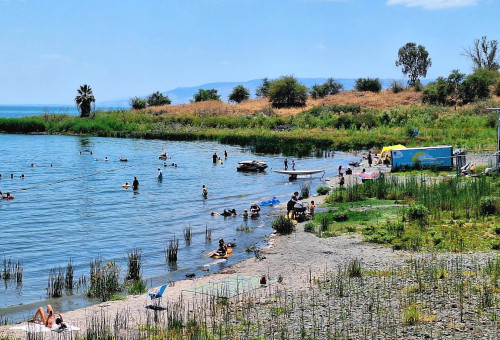 חוף מפרץ אמנון בכינרת (צילום: אושרי בן דור, איגוד ערים כינרת)