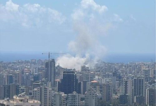 תקיפה בדאחייה (צילום: רשתות ערביות)