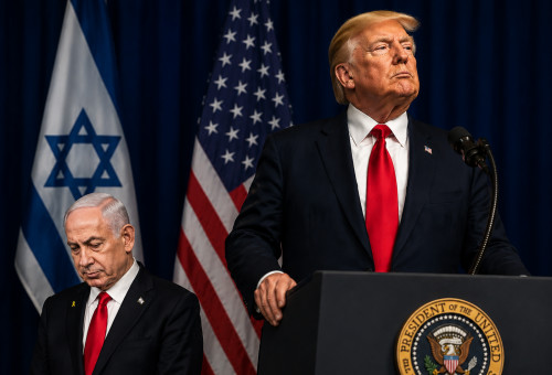נתניהו וטראמפ (צילום: תמונות: רויטרס, איור: מעריב אונליין)