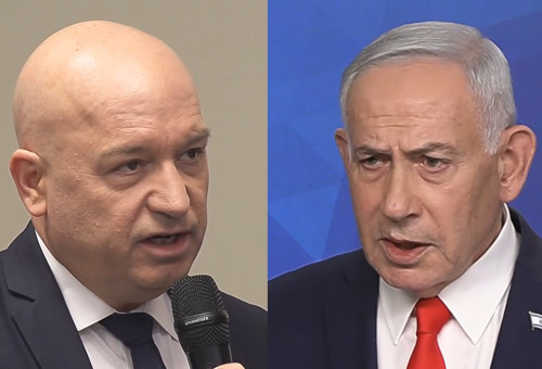 בנימין נתניהו, מואב ורדי (צילום: צילום מסך כאן 11)