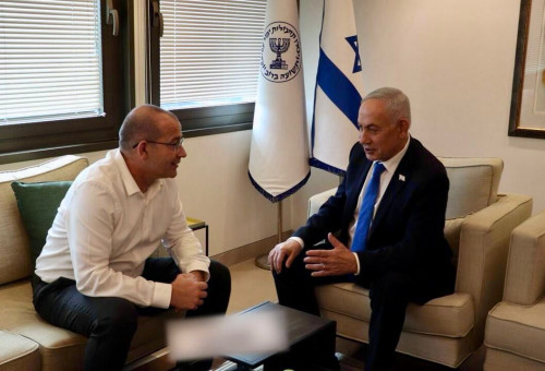 בנימין נתניהו, רומן גופמן (צילום: ללא קרדיט)