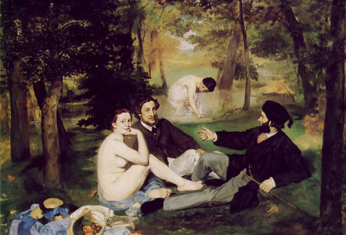 אדואר מאנה, "ארוחת בוקר על הדשא" (Le Déjeuner sur l’herbe), 1863, שמן על בד, מוזיאון ד׳אורסה, פריז (צילום: באדיבות Musée d’Orsay, Paris)