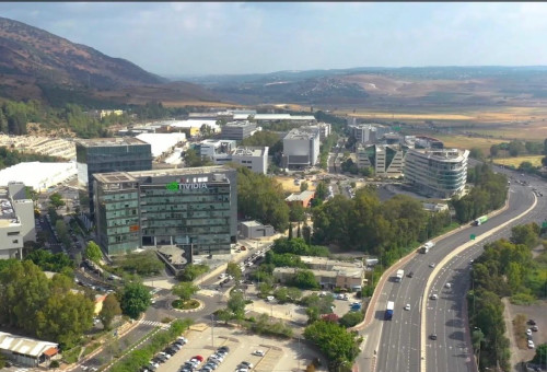 משרדי אנבידיה ביקנעם (צילום: עיריית יקנעם)