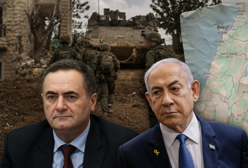 בנימין נתניהו, ישראל כ"ץ (צילום: פלאש 90,דובר צה"ל)