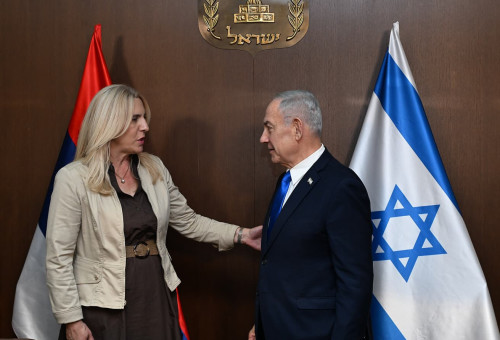נתניהו בפגישה עם חברת הנשיאות של בוסניה והרצגובינה (צילום: חיים צח, לע"מ)