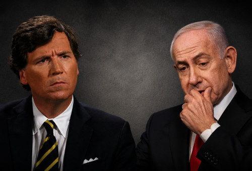 בנימין נתניהו, טאקר קרלסון (צילום: רויטרס, Getty Images)