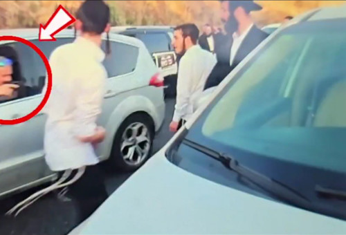 החשוד שנעצר בחשד לאיומים (צילום: צילום מסך, דוברות המשטרה)