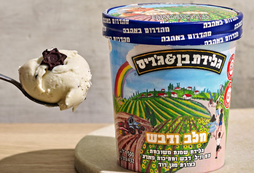 הגלידה החדשה של בן ₪ ג׳ריס  (צילום: אמיר מנחם)