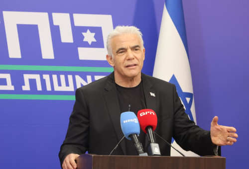 יו"ר יש עתיד, ח"כ יאיר לפיד (צילום: מרק ישראל סלם)