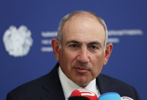 ניקול פשיניאן (צילום: Vahram Baghdasaryan/Photolure via REUTERS)