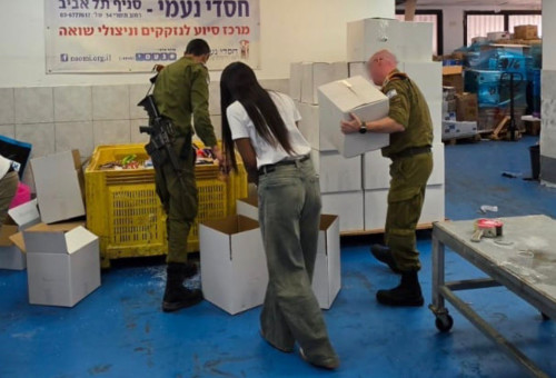 חיילים מתנדבים למען הקהילה (צילום: דובר צה"ל)