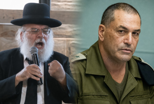 אייל זמיר והרב אריה יזדי (צילום: יונתן זינדל פלאש 90,צילום מסך רשת X)