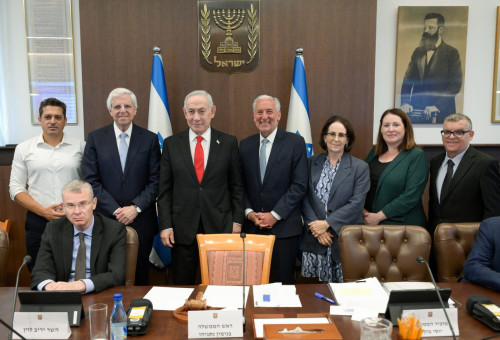 תקצוב תוכנית יהדות התפוצות, עם נתניהו לוין ושיקלי (צילום: מעיין טואף/לע״מ)