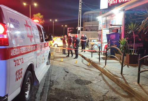 זירת האירוע בחיפה (צילום: תיעוד מבצעי מד"א,רועי סלומון תיעוד מבצעי מד"א)