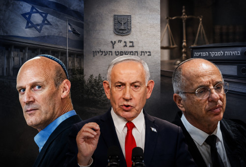 בנימין נתניהו, נעם סולברג, מיכאל ראבילו (צילום: יונתן זינדל פלאש 90,אוליבר פיטוסי, פלאש 90)