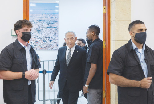 משפט נתניהו, משפט בנימין נתניהו (צילום: יונתן זינדל פלאש 90)