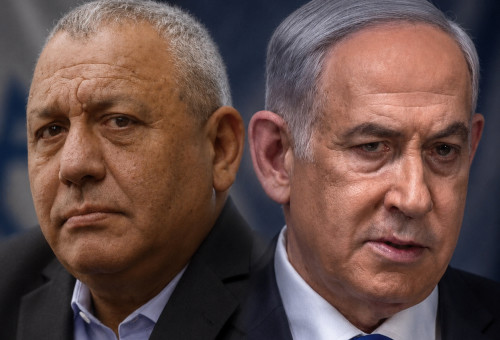 בנימין נתניהו וגדי איזנקוט (צילום: מרק ישראל סלם,חיים גולדברג פלאש 90)
