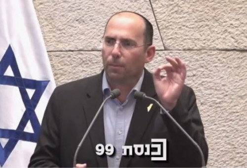שמחה רוטמן במליאת הכנסת (צילום: צילום מסך ערוץ הכנסת)