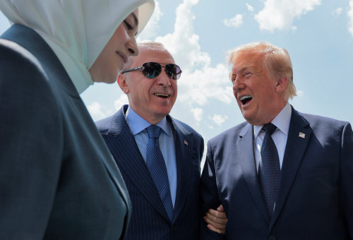 דונלד טראמפ, רג'פ טאיפ ארדואן באנקרה (צילום: רויטרס)