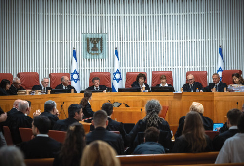 הדיון בבג"ץ בוועדה לבחירת שופטים יוני 2026 (צילום: יונתן זינדל פלאש 90)