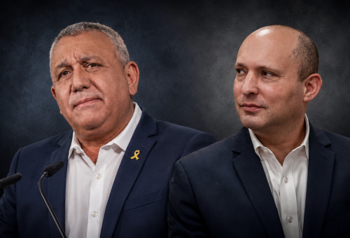נפתלי בנט, גדי איזנקוט (צילום: פלאש 90)
