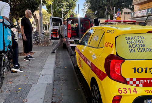 מזירת האירוע ביפו (צילום: תיעוד מבצעי מד"א)