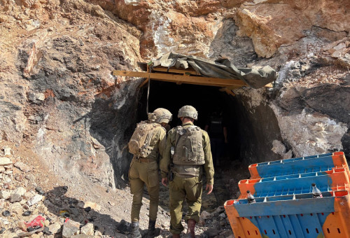 הכניסה למנהרה בבופור (צילום: אבי אשכנזי)