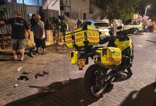 מזירת האירוע ברמלה (צילום: תיעוד מבצעי מד"א)